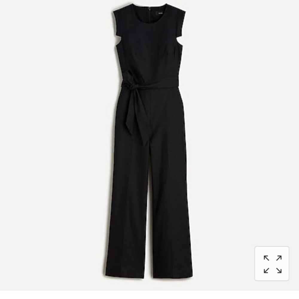 Jcrew resume jumpsuit in stretch linen